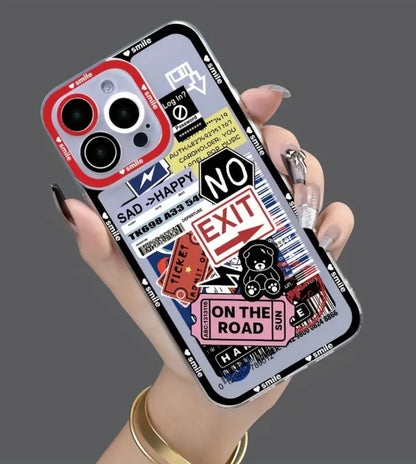 Funda Forro Cover Case Collage Street Iphone [Xs, 11, 12, 13, 14, 15, Pro, Plus, ProMax]